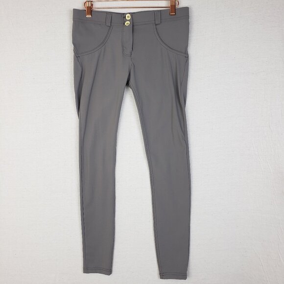 Freddy WR.UP Pants Shaping Classic Rise Full Length Gray size M Stretch - Picture 2 of 14